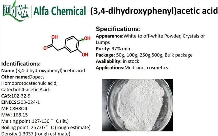 3,4-dihydroxyphenylacetic Acid（DOPAC） CAS NO.102-32-9