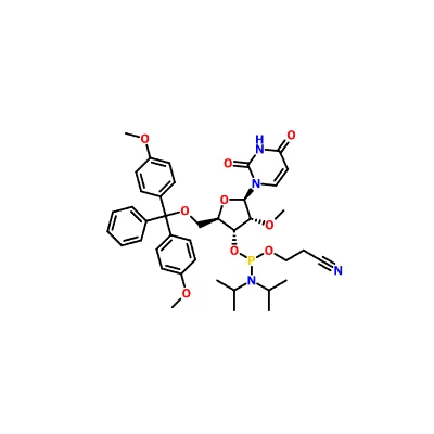 CAS-110764-79-9|5'-O-(4,4-Dimethoxytrityl)-2'-O-methyluridin-3'-(2-cyanoethyl-N,N-diisopropyl)phosphoramidit