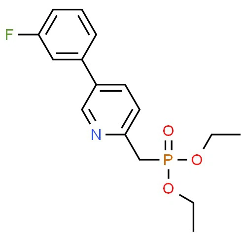 CAS:380894-77-9|[[5-(3-Fluorphenyl)-2-pyridinyl]methyl]phosphonsäurediethylester