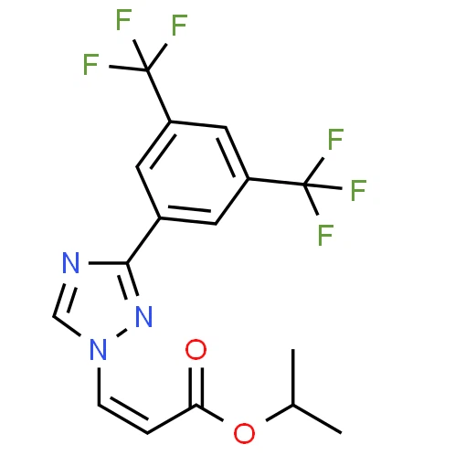CAS-Nr.: 1333152-22-9 (Z)-Isopropyl3-(3-(3,5-bis(trifluormethyl)phenyl)-1H-1, 2,4-Triazol-1-yl)acrylat