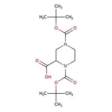 CAS:181955-79-3|1,4-Bis(tert-butoxycarbonyl)piperazin-2-carbonsäure