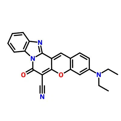CAS:52372-36-8|7H-[1]Benzopyrano[3',2':3,4]pyrido[1,2-a]benzimidazol-6-carbonitril, 3-(diethylamino)-7-oxo -