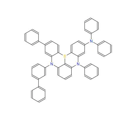 CAS:1689553-04-5丨9-[1,1'-Biphenyl]-3-yl-N,N,5,11-tetraphenyl-5H,9H-[ 1,4]Benzazaborino[2,3,4-kl]phenazaborin-3-amin
