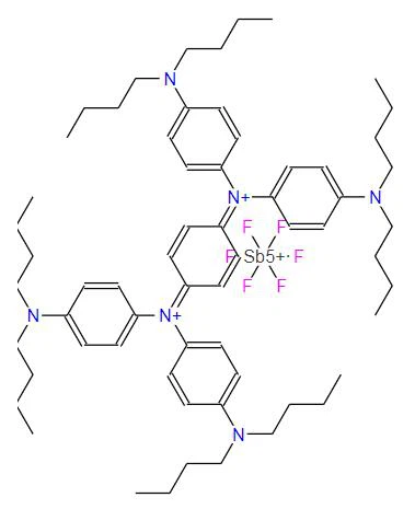 CAS:5496-71-9丨N3,N3,N6,N6-Tetrakis[4-(dibutylamino)phenyl]-1,4-cyclohexadien-3, 6-Diaminiumhexafluorantimonat (1:2)